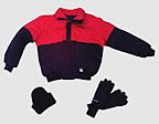 Assortment of warm clothing for cold, cloudless nights
