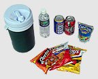 Assortment of snacks for late-night munchies