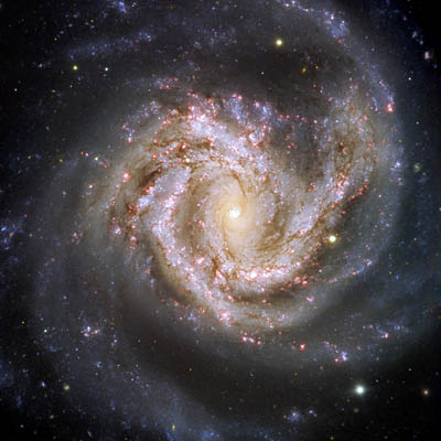 ESO image of barred spiral galaxy M61