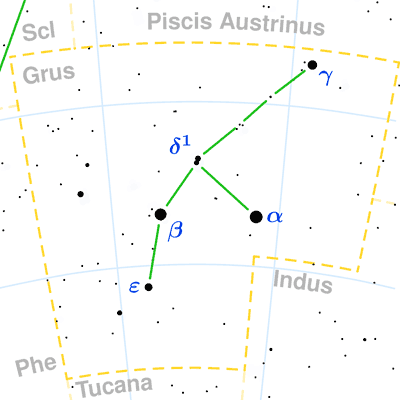 Grus constellation map