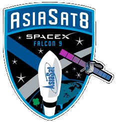 SpaceX AsiaSat 8 Mission Patch