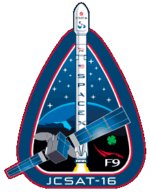 SpaceX JCSAT-16 Mission Patch